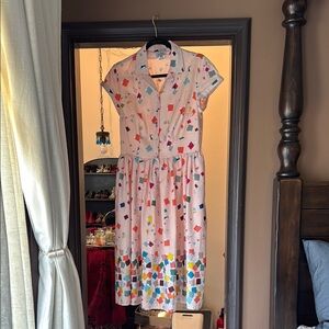 Colorful Geometric Pantone dress unique vintage